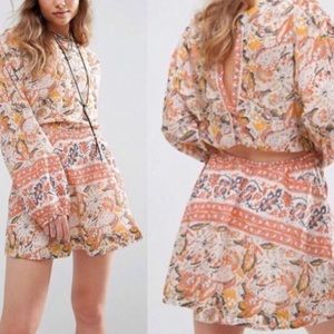 NWOT Free People Boho Long Sleeve Dress